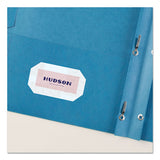 Two-pocket Folder, Prong Fastener, Letter, 1-2" Capacity, Light Blue, 25-box