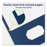 Two-pocket Folder, 40-sheet Capacity, Dark Blue, 25-box