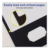 Two-pocket Folder, 40-sheet Capacity, Black, 25-box