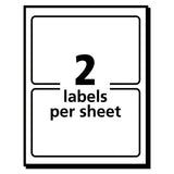 Printable Adhesive Name Badges, 3.38 X 2.33, Blue "hello", 100-pack