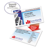 Clean Edge Business Cards, Laser, 2 X 3 1-2, White, 200-pack