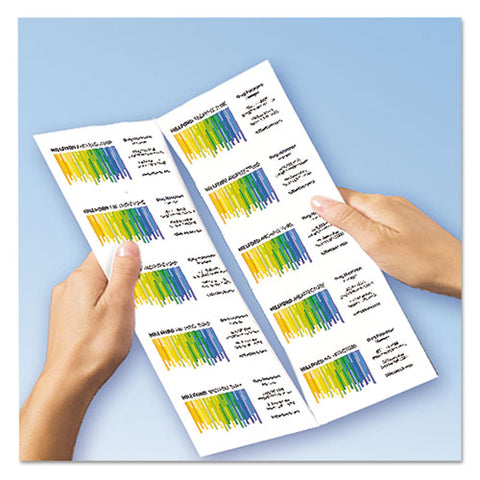 Clean Edge Business Cards, Laser, 2 X 3 1-2, White, 400-box