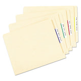 Removable File Folder Labels With Sure Feed Technology, 0.66 X 3.44, White, 30-sheet, 25 Sheets-pack