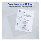 Clear Plastic Sleeves, Letter Size, Clear, 12-pack