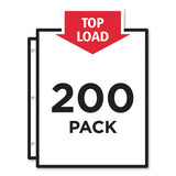 Top-load Poly Sheet Protectors, Heavy Gauge, Letter, Nonglare, 100-box