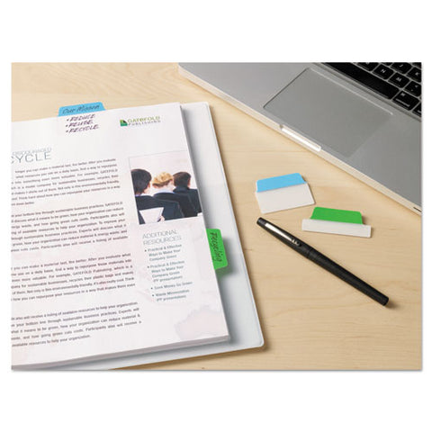 Ultra Tabs Repositionable Standard Tabs, 1-5-cut Tabs, Assorted Primary Colors, 2" Wide, 48-pack