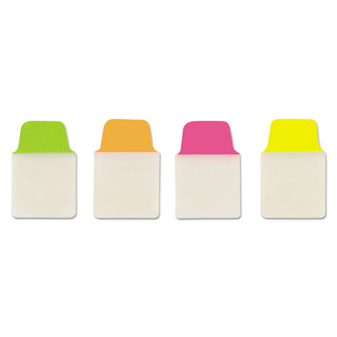 Ultra Tabs Repositionable Mini Tabs, 1-5-cut Tabs, Assorted Neon, 1" Wide, 40-pack