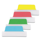 Ultra Tabs Repositionable Margin Tabs, 1-5-cut Tabs, Assorted Primary Colors, 2.5" Wide, 48-pack