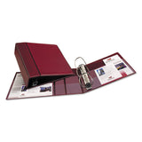 Heavy-duty Non-view Binder With Durahinge And Locking One Touch Ezd Rings, 3 Rings, 4" Capacity, 11 X 8.5, Maroon