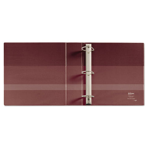 Heavy-duty Non-view Binder With Durahinge And Locking One Touch Ezd Rings, 3 Rings, 4" Capacity, 11 X 8.5, Maroon