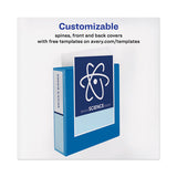Heavy-duty View Binder With Durahinge And One Touch Ezd Rings, 3 Rings, 2" Capacity, 11 X 8.5, Pacific Blue