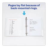 Heavy-duty Non Stick View Binder With Durahinge And Slant Rings, 3 Rings, 2" Capacity, 11 X 8.5, White, 4-pack