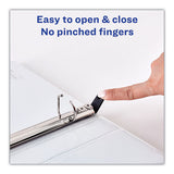 Heavy-duty Non Stick View Binder With Durahinge And Slant Rings, 3 Rings, 3" Capacity, 11 X 8.5, White, 2-pack