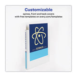 Heavy-duty Non Stick View Binder With Durahinge And Slant Rings, 3 Rings, 3" Capacity, 11 X 8.5, White, 2-pack