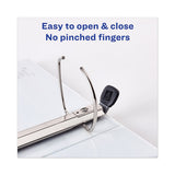Heavy-duty View Binder With Durahinge And Locking One Touch Ezd Rings, 3 Rings, 4" Capacity, 11 X 8.5, Navy Blue