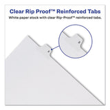Preprinted Legal Exhibit Side Tab Index Dividers, Allstate Style, 10-tab, 1, 11 X 8.5, White, 25-pack