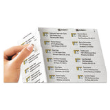 Matte Clear Easy Peel Mailing Labels W- Sure Feed Technology, Inkjet Printers, 1 X 2.63, Clear, 30-sheet, 25 Sheets-pack