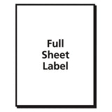Matte Clear Shipping Labels, Inkjet Printers, 8.5 X 11, Clear, 25-pack