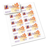 True Print Clean Edge Business Cards, Inkjet, 2 X 3 1-2, White, 1000-box