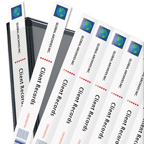 Binder Spine Inserts, 1" Spine Width, 8 Inserts-sheet, 5 Sheets-pack