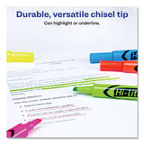 Hi-liter Desk-style Highlighters, Chisel Tip, Assorted Colors, Dozen