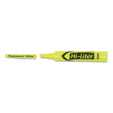 Hi-liter Desk-style Highlighters, Chisel Tip, Fluorescent Yellow, 36-box