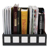 Literature File, Five Slots, Black