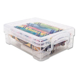 Super Stacker Crayon Box, Clear, 4 3-4 X 3 1-2 X 1 3-5