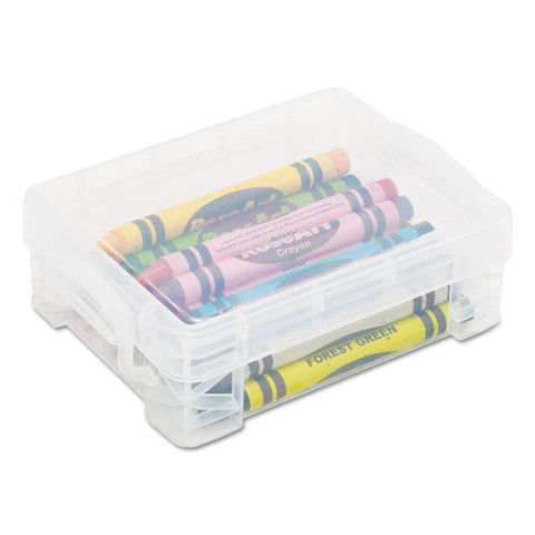 Super Stacker Crayon Box, Clear, 4 3-4 X 3 1-2 X 1 3-5