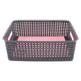 Weave Bins, 14.25 X 10.25 X 4.75, Black, 2-pack
