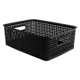 Weave Bins, 14.25 X 10.25 X 4.75, Black, 2-pack