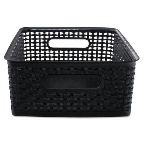 Weave Bins, 14.25 X 10.25 X 4.75, Black, 2-pack