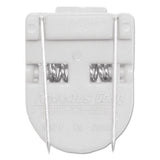 Wall Clips For Fabric Panels, 40 Sheets, White, 4-pack