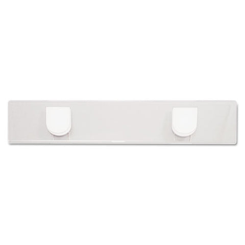 Panel Wall Sign Name Holder, Acrylic, 9 X 2, Clear