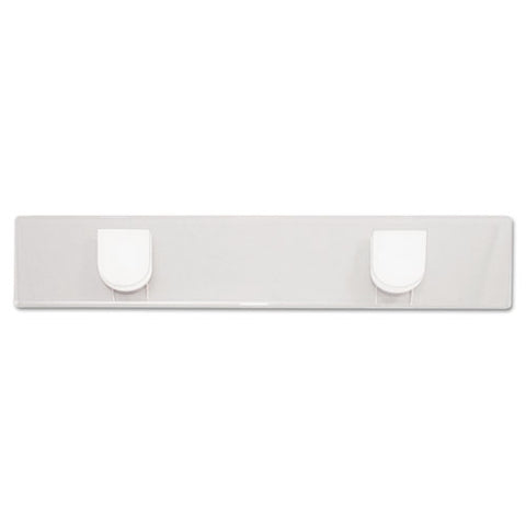 Panel Wall Sign Name Holder, Acrylic, 9 X 2, 6-pack, Clear