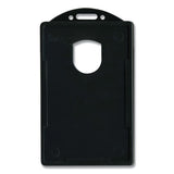 Vertical Id Card Holders, 2.38 X 3.68, Black, 25-pack