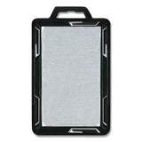 Secure-two Card Rfid Blocking Badge, 3.68 X 2.38, Black, 20-pack