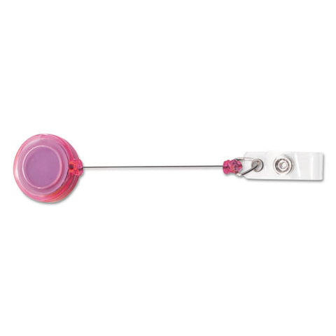 Deluxe Retractable Id Card Reel, 30" Extension, Assorted Colors, 20-pack