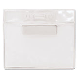 Magnetic-style Name Badge Kits, Horizontal, 4" X 3", Clear, 20-pack