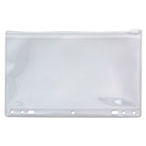 Zip-all Ring Binder Pocket, 6 X 9 1-2, Clear