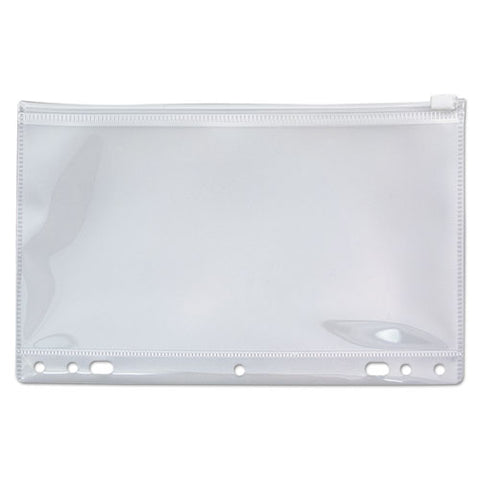 Zip-all Ring Binder Pocket, 6 X 9 1-2, Clear