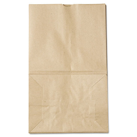 Grocery Paper Bags, 40 Lbs Capacity, #20 Squat, 8.25"w X 5.94"d X 13.38"h, Kraft, 500 Bags