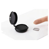 Fingerprint Ink Pad, 1 1-2" Diameter, Black