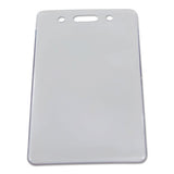 Sicurix Proximity Badge Holder, Vertical, 2 1-2w X 4 1-2h, Clear, 50-pack