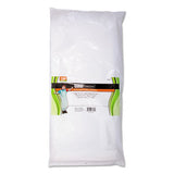 Disposable Apron, Polypropylene, One Size Fits All, White, 100-pack