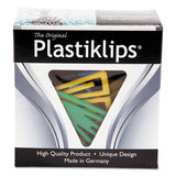 Plastiklips Paper Clips, Extra Large, Assorted Colors, 50-box