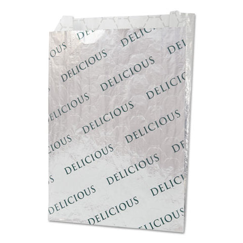Foil-paper-honeycomb Insulated Bag, 2", 8" X 6", White, 1,000-carton