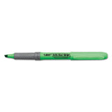 Brite Liner Grip Pocket Highlighter , Chisel Tip, Assorted Colors, 5-set
