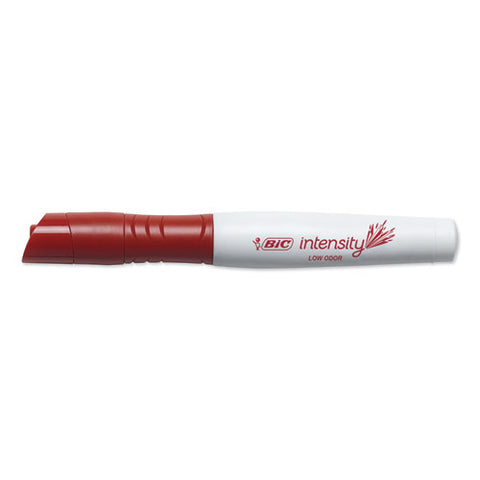 Intensity Low Odor Dry Erase Marker, Xl Bullet Tip, Red, Dozen