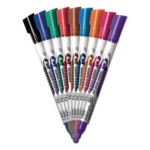 Intensity Pocket-style Advanced Dry Erase Marker, Medium Bullet Tip, Assorted, Dozen